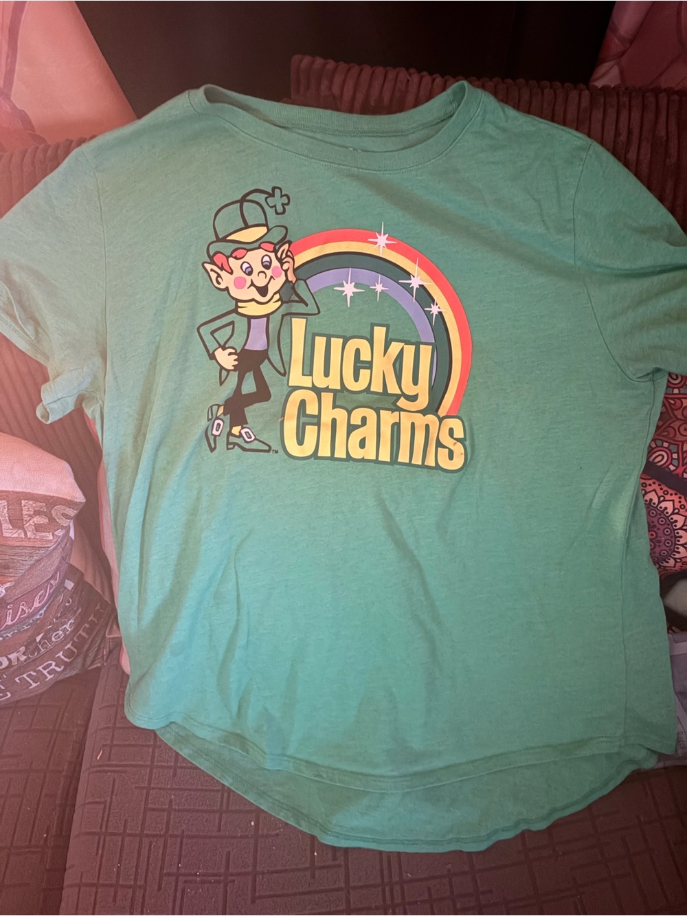 Lucky Charms Green Graphic Tee for Men